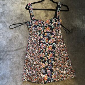 For Love And Lemons Black Floral Dress